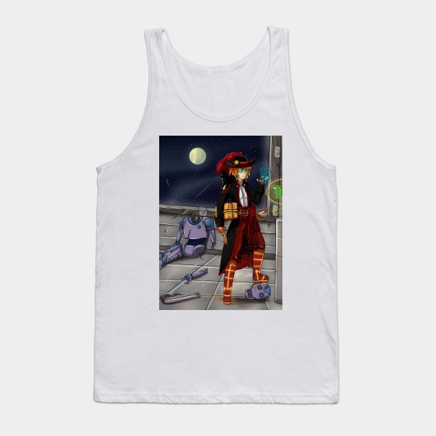 Space Pirate Tank Top by SakuraDragon